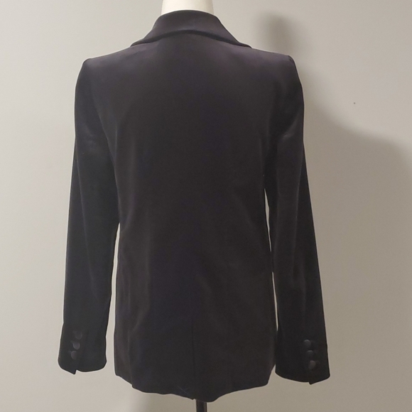 Frame Le Velvet Blazer Midnight Navy Size 4 BNWOT - Picture 4 of 13